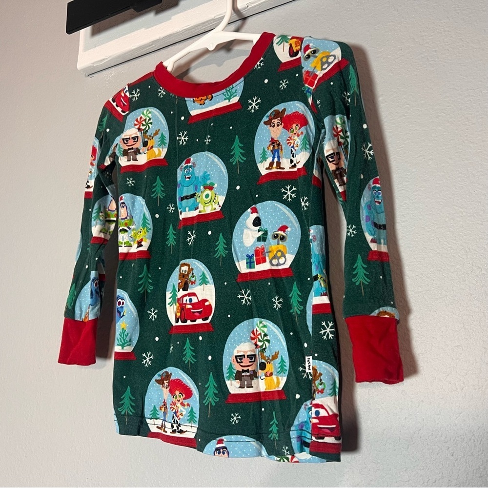 Little Sleepies Bamboo Pajama Set Very Pixar Snowglobes Holiday Christmas 18-24M